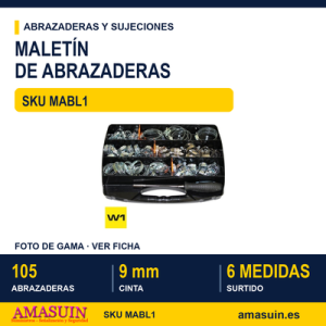 Maletín abrazaderas sin fin - 9mm Cincadas W1