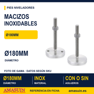 Macizos Inoxidables MI Ø180mm SIN y CON Agujeros