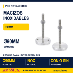 Macizos Inoxidables MI Ø90mm SIN y CON Agujeros