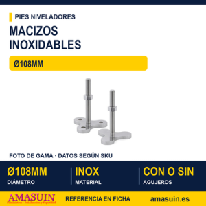 Macizos Inoxidables Triangulares MIT Ø108mm SIN y CON Agujeros