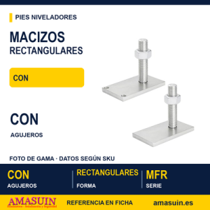 Macizos Rectangulares MFR Ø100x175 CON Agujeros