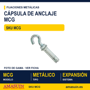 Cápsula metal gancho