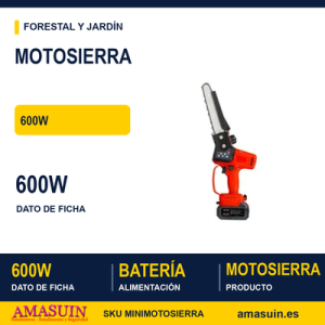MOTOSIERRA PODA BATERIA 600W
