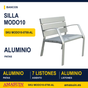 Silla MODO10 en aluminio
