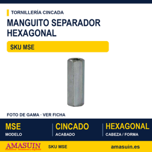 Manguito separador hexagonal Cincado
