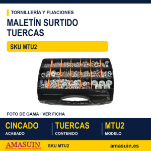 Maletín de tuercas surtidas