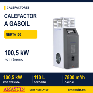 Calefactor Aire Caliente NERTA100 a Gasoil