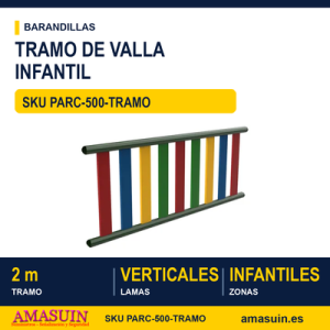Dos Postes Horizontales con lamas 2 mts