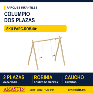 COLUMPIO DOS PLAZAS Madera de ROBINIA