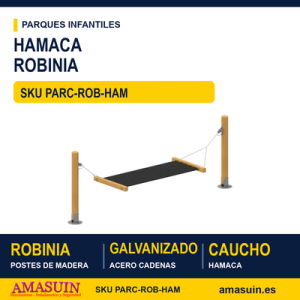 HAMACA con madera de Robinia
