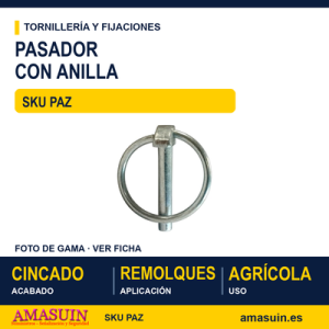 Pasador anilla Cincado
