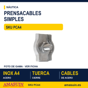 Prensacables simples Inoxidable A4