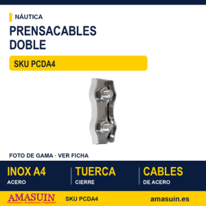 Prensacables doble Inoxidable A4