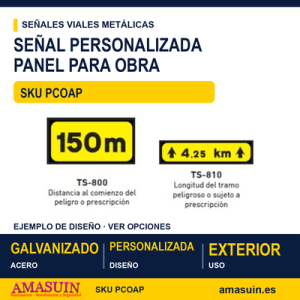 Panel Complementario Obra Acero Personalizado.