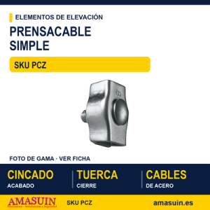 Prensacable simple Cincado