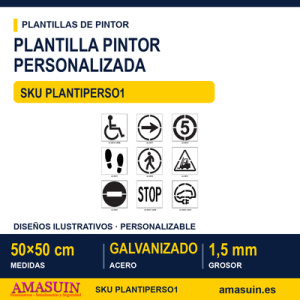 Plantilla Pintor 50x50cm Personalizada