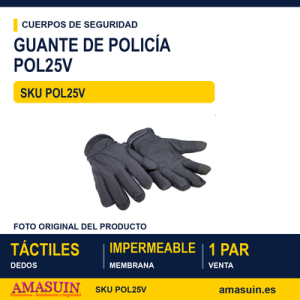 Guante de policía con protección al corte POL25V Dragon TB Group