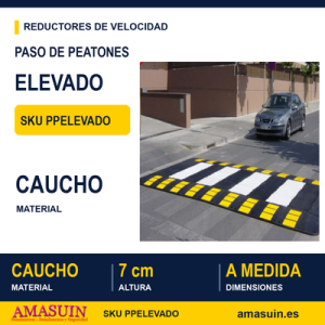 Paso de Peatones Elevado de Caucho