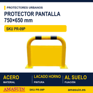 Protector Pantalla 750x650mm Amarillo Negro