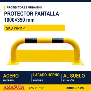 Protector Pantalla 1000x350mm Amarillo Negro