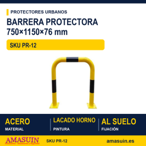 Protector PR12 750x1150x76mm Amarillo Negro