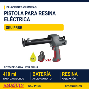 Pistola resina eléctrica de bateria