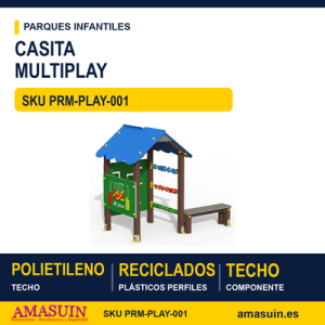 Casita MULTIPLAY – Plástico reciclado