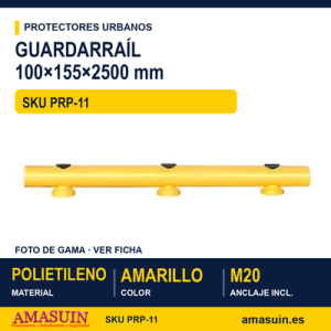 Guardarraíl Polietileno 100x155x2500mm