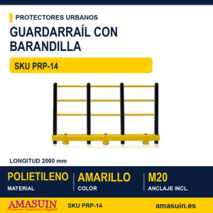 Guardarraíl con Barandilla Polietileno 2000mm