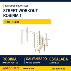 STREET WORKOUT DE MADERA DE ROBINIA 1