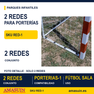 JUEGO 2 REDES PARA PORTERIAS