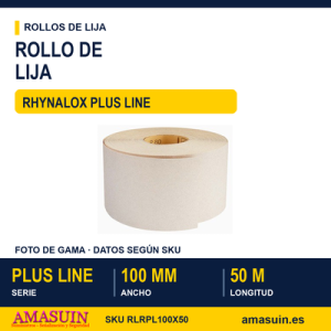 Rollo Lija Rhynalox Plus Line 100mm.x50m.