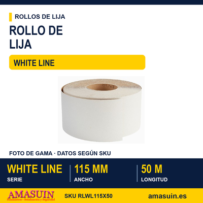Rollo Lija White Line 115mm.x50m. 1 Rollo Lija White Line 115mm.x50m.
