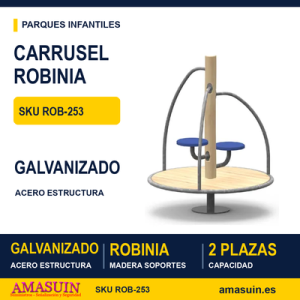 CARRUSEL DE MADERA DE ROBINIA