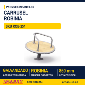 CARRUSEL DE MADERA DE ROBINIA 2