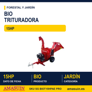 BIOTRITURADORA 15 HP AUTOALIMENTACION AE