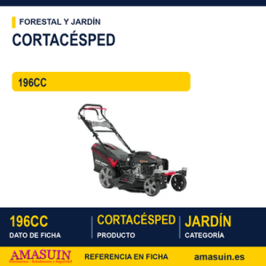 CORTACESPED RUEDAS PIVOTANTES 196CC