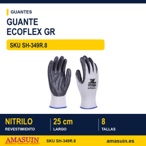 Guantes Ecoflex GR Palma Nitrilo Talla 8.