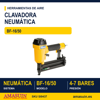 Clavadora Neumática SUMAKE BF-16/50 CONSTRUCCIÓN 1 Clavadora Neumática SUMAKE BF-16/50 CONSTRUCCIÓN
