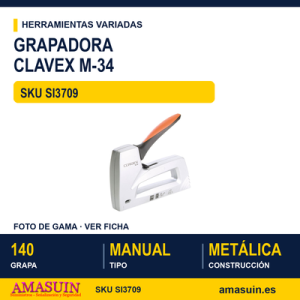 Grapadora Manual CLAVEX M-34