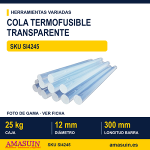 Cola Termofusible Transparente 12x300mm