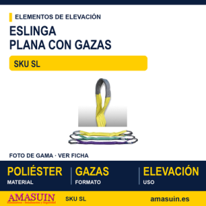 Eslinga plana con gazas