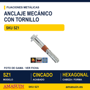 Anclaje tornillo grandes cargas "SZ1" - CE OP.1