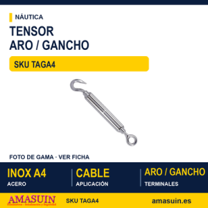 Tensor aro - gancho Inoxidable A4