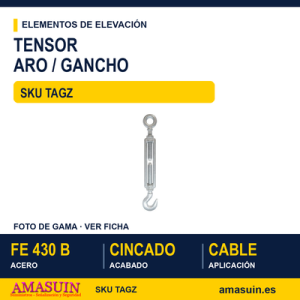 Tensor aro-gancho Cincado