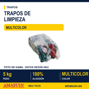 Trapo Color Algodón 5 Kilos.