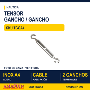 Tensor gancho - gancho Inoxidable A4