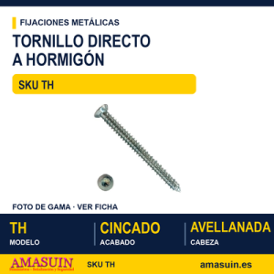 Tornillo directo hormigón