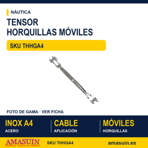 Tensor horquillas móviles Inoxidable A4