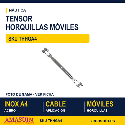 Tensor horquillas móviles Inoxidable A4 1 Tensor horquillas móviles Inoxidable A4